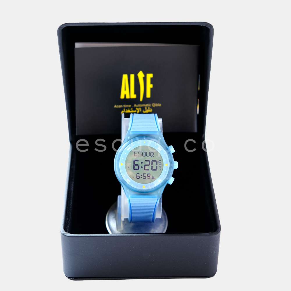 Alif Azan & Qibla Fashion Sports Watch - Muslim Lifestyle Marketplace | esouq.co