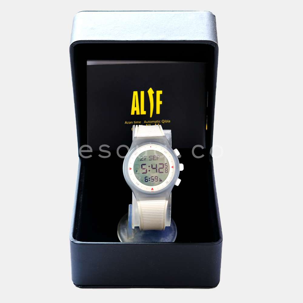 Alif Azan & Qibla Fashion Sports Watch - Muslim Lifestyle Marketplace | esouq.co