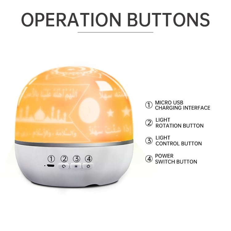 Quran Bluetooth Speaker with Project Lamp - Muslim Lifestyle Marketplace | esouq.co